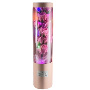 Szappanrózsák dobozban ledes