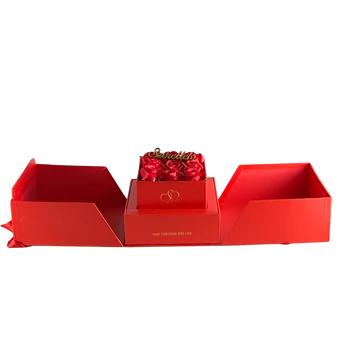 Szappanrózsa kinyitható dobozban